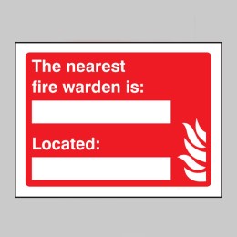 The Nearest Fire Warden Is (Space for Details) - 