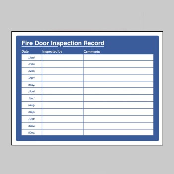 Fire Door Inspection Record - Fire Door Inspection Record -