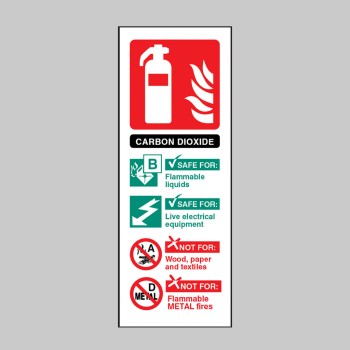CO2 Carbon Dioxide Extinguisher Identification