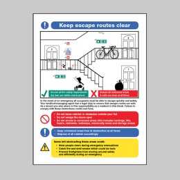 Keep Escape Routes Clear - Multiple Occupancy - 
