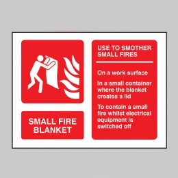Small Fire Blanket - Extinguisher Identification - 