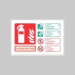 Fluorine Free Foam Fire Extinguisher Identification - 