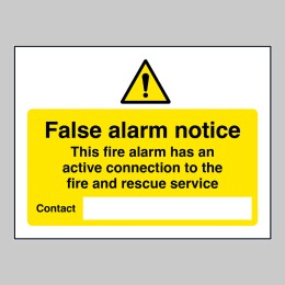 False  Alarm Notice - 