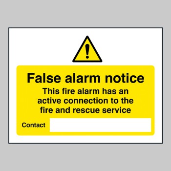 False  Alarm Notice - 