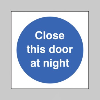 Close this Door At Night - 