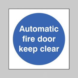 Automatic Fire Door Keep Clear - 