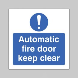 Automatic Fire Door Keep Clear - 