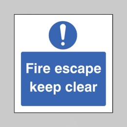 Fire Escape Keep Clear - 
