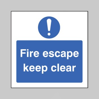 Fire Escape Keep Clear - 