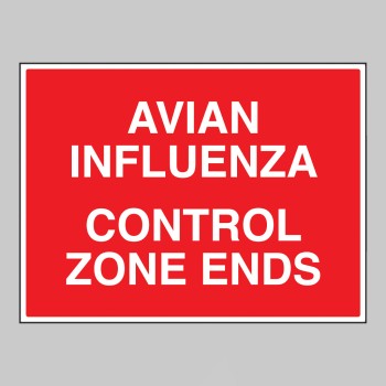 Avian Influenza Control Zone Ends - 
