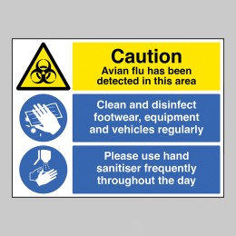 Caution - Avian Flu has been Detected in this Area  - 