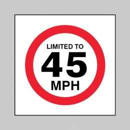 Limited to 45mph - 