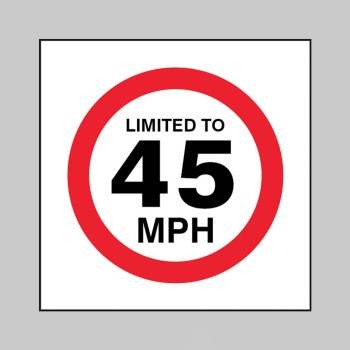 Limited to 45mph - Limited to 45mph -