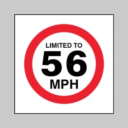 Limited to 56mph - 