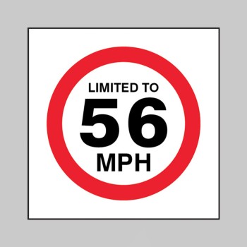 Limited to 56mph - 
