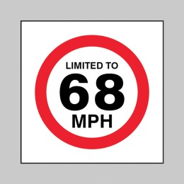 Limited to 68mph - 
