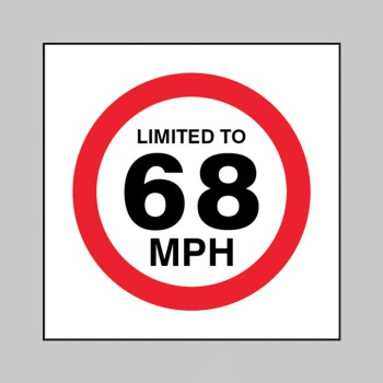 Limited to 68mph - Limited to 68mph -