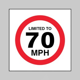 Limited to 70mph - 