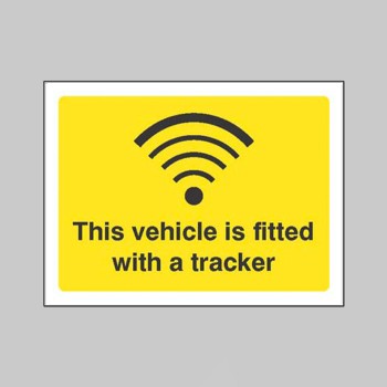 This Vehicle is Fitted with a Tracker - 