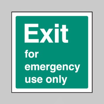 Exit for Emergency Use - 