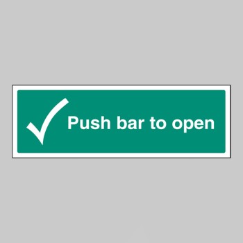Push Bar to Open - 