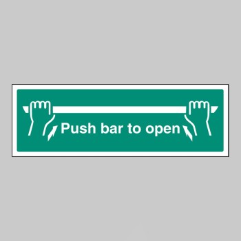 Push Bar to Open - 