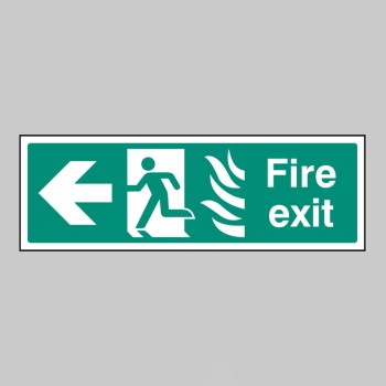 HTM Fire Exit - Arrow Left - 
