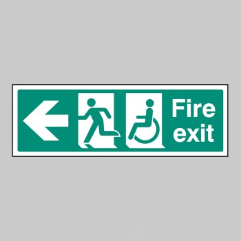Disabled Fire Exit - Arrow Left - 