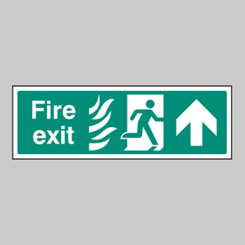 HTM Fire Exit - Arrow Up / Straight On - 