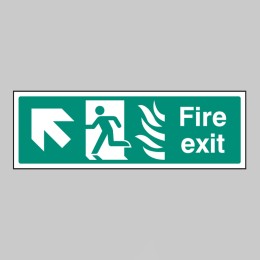 HTM Fire Exit - Arrow Up Left - 