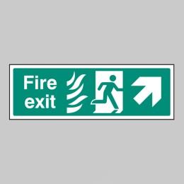 HTM Fire Exit - Arrow Up Right  - 
