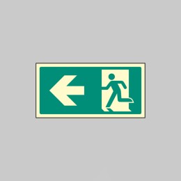 Intermediate Fire Exit Marker - Arrow Left - 