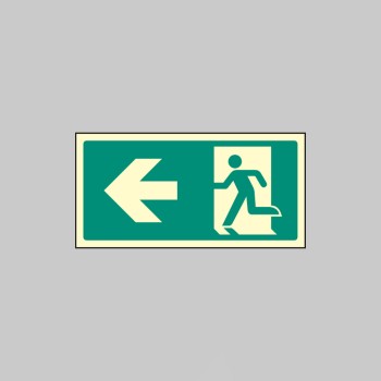 Intermediate Fire Exit Marker - Arrow Left - Intermediate Fire Exit Marker - Arrow Left -