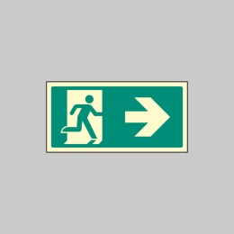 Intermediate Fire Exit Marker - Arrow Right - 