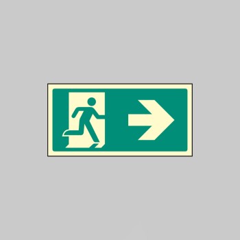 Intermediate Fire Exit Marker - Arrow Right - 