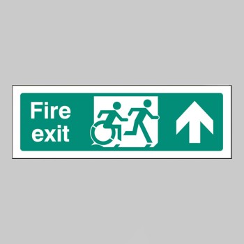 Inclusive Disabled Fire Exit Design - Arrow Up - Inclusive Disabled Fire Exit Design - Arrow Up -