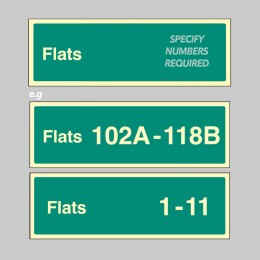 Flats X-Y (Specify when Ordering: eg 1-20) - Stairway Dwelling ID - 