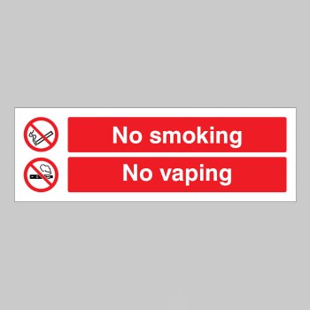 No Smoking - No Vaping - 