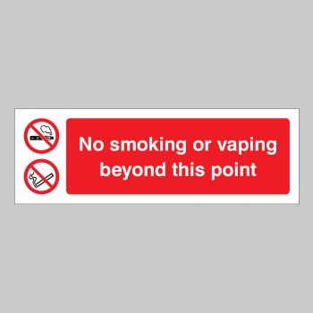 No Smoking or Vaping Beyond this Point - 