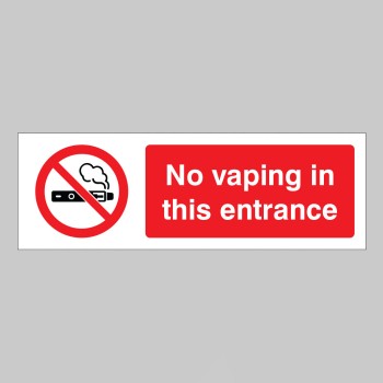 No Vaping in this Entrance - 