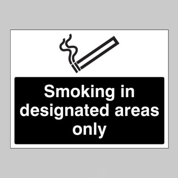 Smoking in Designated Areas Only - 
