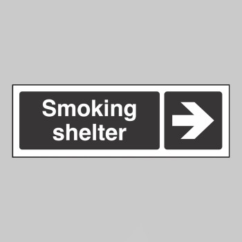 Smoking Shelter - Arrow Right - 