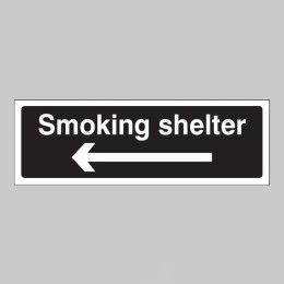Smoking Shelter - Arrow Left - 