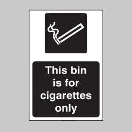 This Bin Is for Cigarettes Only - 