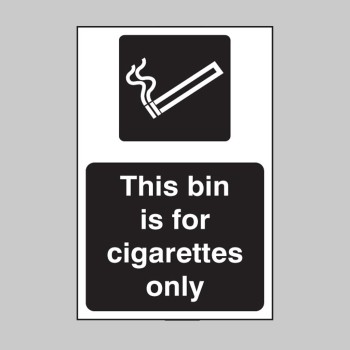 This Bin Is for Cigarettes Only - 