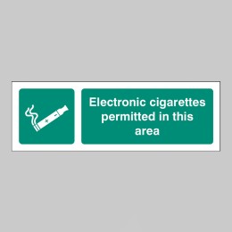 Electronic Cigarettes Permitted in this Area - 
