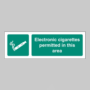 Electronic Cigarettes Permitted in this Area - 