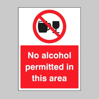 No Alcohol Permitted in this Area - 