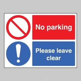 No Parking - Please Leave Clear - 