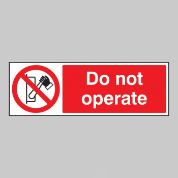 Do Not Operate - 